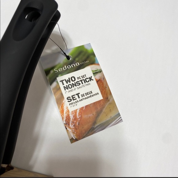 Sedona Set of 2 Aluminum Non-Stick Fry Pans 7" & 9" Dishwasher Safe, Saute Pans - Picture 6 of 8